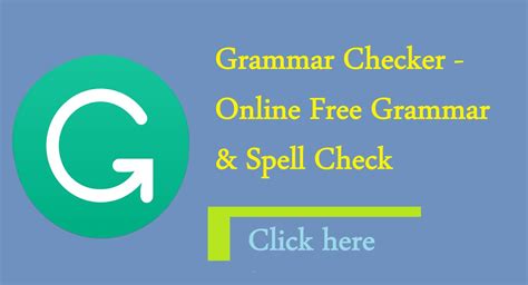 Free Grammar Checker (no sign.